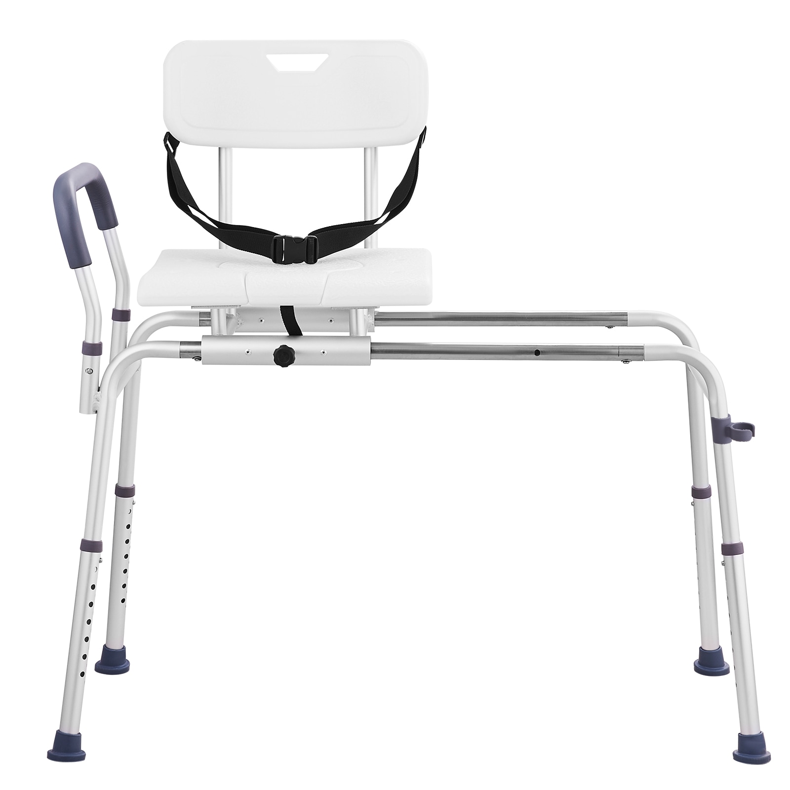 Sliding Tub Transfer Bench Shower Chair & Cut-Out Seat Reversible Backrest_voghion.com